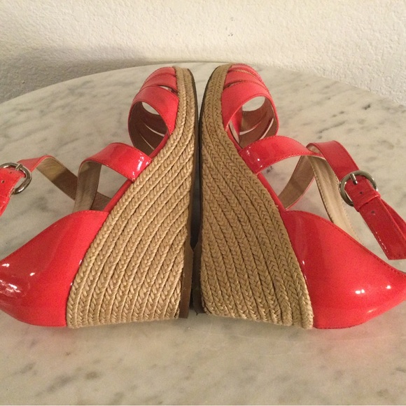 L. K. Bennett London Coral Wedge Sandals - Picture 8 of 16